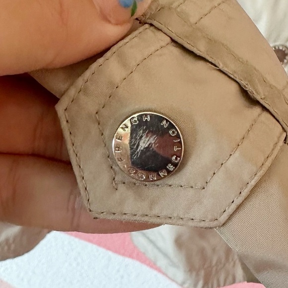 French Connection Khaki Rain Jacket Small - Picture 5 of 11